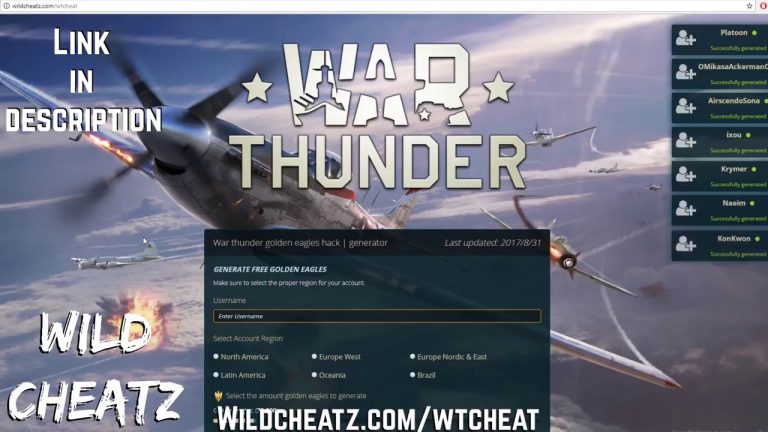war thunder hack free golden eagles
